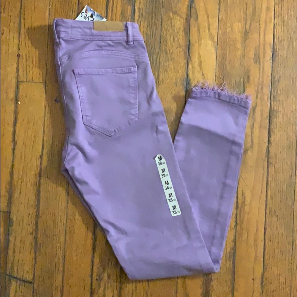 Purple Zara Cropped Love Your Curves Jeans